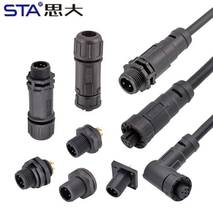 E7 Aviation Plug Threaded Male Rear Front Mount 2 3 4 5 6-Core Socket PCB Solder Screw Panel Mount IP67 Waterproof Connector