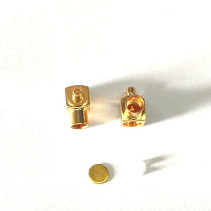 Coaxial connector MMCX right angle male coaxial Connector for RG402 cable