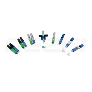 Plastic Fiber Optic Cable Connectors, Pre Embedded SC/UPC Optical Fast Connector