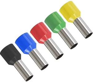 Nylon Crimp 4AWG Gauge Bootlace Ferrule Connectors Cable End Terminal Insulated Ferrule Copper Tube Terminals