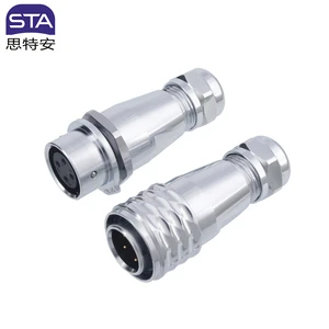 STA SF16 Push-Pull Self-Locking Circular Connector Waterproof Male/Female Aviation Plug Aerospace Square Socket 10A 2 3 4 5Pins