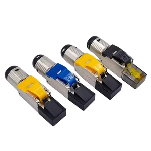 Custom 8P8C Cat6 FTP Shielded Ethernet LAN Network Cable RJ45 Connector Zinc Alloy+PC Gold Plating