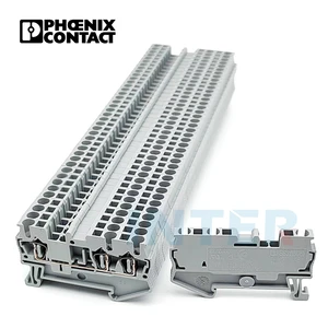 3031393 ST 4-TWIN Rail Mounted Spring Clamp Screwless Terminal Blocks Connectors