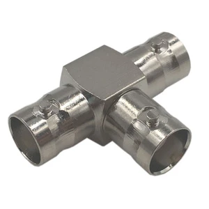 BNC Tee Splitter Connector, BNC 3 Way Splitter Adapter