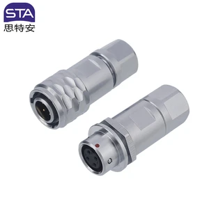 SF8 Quick-Insertion Metal Aviation Plug IP67 Waterproof Connector 2 3 4 5 6 8 Pin Power Solder Docking Wire Aerospace Microwave