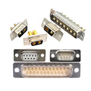 High Power Mixed Pin Layout D-SUB Plug & Socket Connector | Male/Female 5W1/7W2/9W4/13W3/13W6/17W2/17W5/21W4/24W7