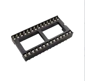 Deshang Model 09 32 Position 2x14 DIP 2.54mm Pitch Gold Plated Through Hole PLCC Sockets for ICs