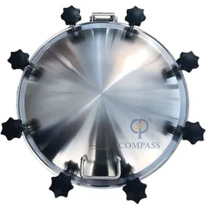 DN400 1-3bar Food Grade Pressure Circular Round Vessel Manway tank Manhole With Silicone Gasket
