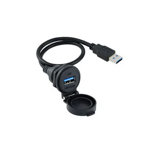 Wholesale Waterproof IP67 Panel Mount Socket Plug Waterproof USB Connector