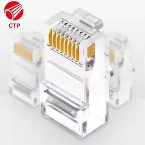 High Quality Superlink/OEM Brand PVC Material RJ45 Cat6 Ethernet Connector UTP Modular Plug for Network Cable OEM Available