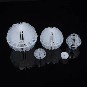 25mm 38mm 50mm 76mm 100mm Plastic Polyhedral Hollow Ball Ring Shape Sewage Treatment Use Eloong Brand