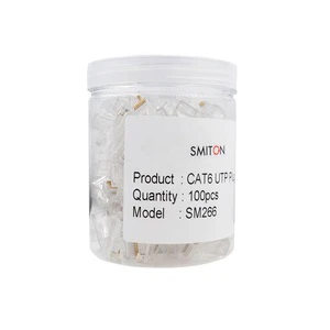 Network Cable Cat6 Rj45 Connectors Unshielded Network Crystal Head