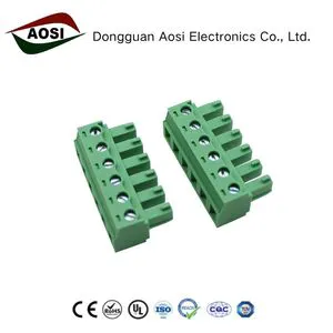 PCB Socket Push Pull Connector 5.08mm Pluggable Earth Terminal Block Copper Male And Female 15EDGK KF2EDG15K 8A