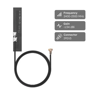 Omnidirectional High Gain Adhesive Thin Miniature 2.4GHz Embedded Patch Microstrip Coaxial Low Profile Wireless FPC Antenna