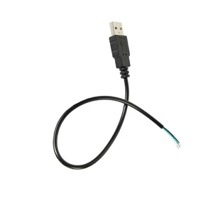 4-Core USB Flip Male Connector 28AWG 0.3M USB Charging & Data Cable
