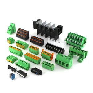 Spring Terminal Block Wire Connectors Brass Pcb Terminal Screw 2/4/7/15 Pole 3.5mm 3.81mm 5.0mm 5.08mm