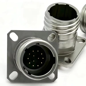 D38999/20NB35PN Coaxial Flange Connector Female - D38999/21NB35PN High Frequency