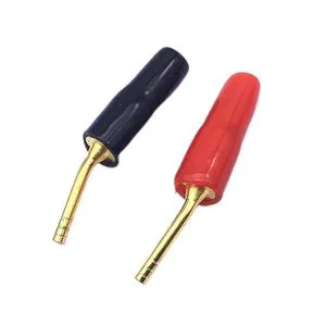 Wholesale 2mm Banana Plug Gold-Plated Copper Audio Amplifier Wiring Connector Pin Type Banana Head