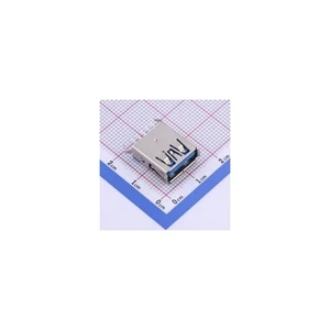 U-A-39DD-Y-3 Type-A Standard USB 3.0 Female Straight Mount 9P Contacts 1 Port Current Rating 1.5A USB Connector UA39DDY3