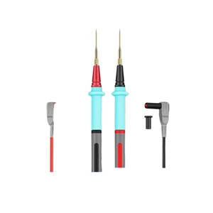 MESTEK Gold Plated Multimeter Leads, Detachable Probes, Frost-proof Silicone Wire, Universal