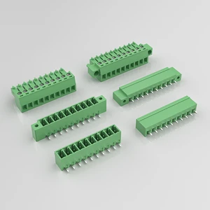 HC15EDGKM-3.81-6P-V Huacan Tianlu Plug-in Terminal Block with Screw 3.81mm Pitch