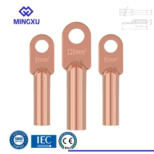 Manufacturer DT Series Copper Cable Lugs Electrical Cable Lug Copper Tin-plating Connecting Terminals Lugs With CE/IEC Test