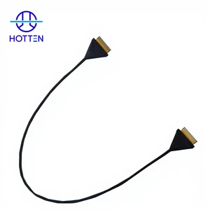 Hotten 15 Pin 1.0mm Pitch Reverse FFC To FFC Fine Coaxial Cable Assembly For LCD Display Modules