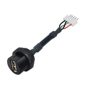 USB 2.0 A Type Female Panel Mount, Solder