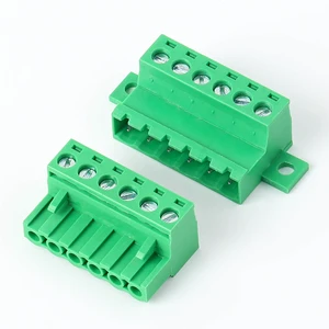 5.08mm Pitch 2EDGRKC Through Wall Panel Terminal Block, Free Plug-in Welded Connector for PCB