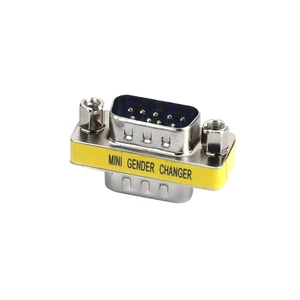 MINI GENDER CHANGER D-SUB 9pin Male to Male Adaptor