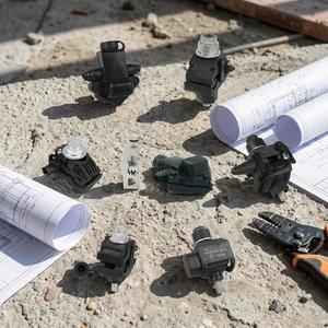Waterproof ABC Cable Clamp Low Voltage Power Connectors Plastic Housing Insulation Piercing Female Connector Copper Alloy Pins