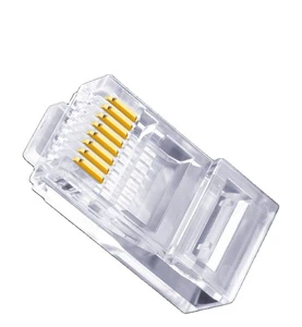 RJ45 Cat5e Ethernet Connector 8P8C Network Modular Plug for UTP LAN Cable Router Switch Connector 1000pcs Pack