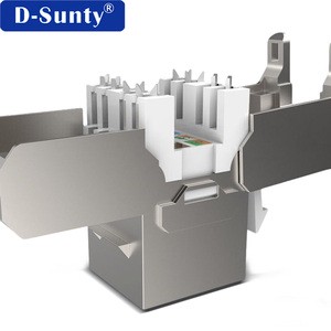 Shielded Tool-Free RJ45 Connector 8P8C Cat5 Cat6 Ethernet Network Plug Factory Price RJ45 Connector for LAN Network Connection