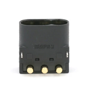 Amass MR60PW-M Horizontal Plate T-Plug Connector, Gold-Plated Copper 3-Core For RC Motor ESC Board OEM