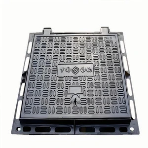 High-quality Ductile Iron Square Manhole Cover for Municipal Engineering Customized Casting with Lock