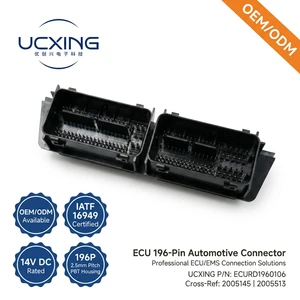 2005145 196 Pin Copper Alloy Male ECU Header Connector Automotive Engine Control Unit PCB High Density