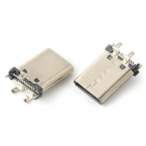USB Type-C 24 Pin Vertical straight Plug-in Fast Charge usb type-c connector usb c connector