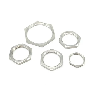 Factory Direct Cable Accessories Hot-selling Cable Gland Nut Nickel Plated Brass Emc Locknut