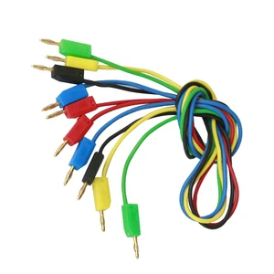 Color Small Banana Plug Test Lead Cable 2 Mm Banana Plug Connector With Wire