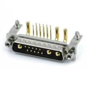 High Power D-SUB 13W3 Connector R/A DIP Type with High Current 13W3 Male Connector for PCB