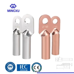 DT-185 Type Copper Cable Terminal Lugs Electrical Cable Lug Copper Tin-plating Connecting Terminals Lugs WIth CE/IEC Test