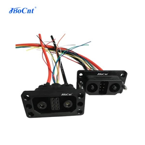 High Voltage 100A/200A IP67 UL94-V0 Energy Storage System Connector Straight Orientation Brass Contact Nylon DC Power Stackable