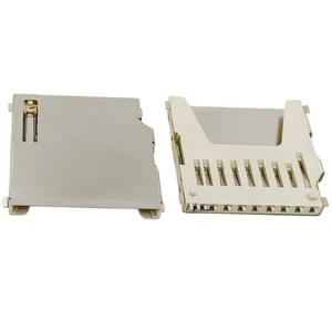 SD Card Connector Large Card Type Holder Standard Memory Card Slot Long Body Copper Shell 11Pin for Digital Camera Surface Mount