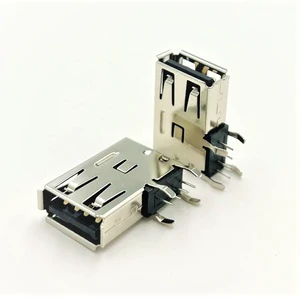 USB a Type 2.0 4-Pin Female Socket 90 Degree DIP Connector for Side Entry PCB Applications RoHS Compliant LITE Brand