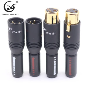 Stable Cable Adapter XLR Plug YIVO XSSH Audio HIFI Female Male Gold Plated Mini Headset Microphone 3pin XLR Jack Connector