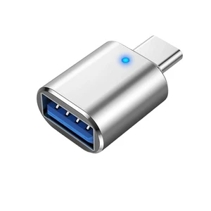 USB 3.0 LED OTG Adapter Micro USB Type-C Female Connector USB-A Type C Adapter for HUAWEI for Samsung for Xiaomi POCO Brand New