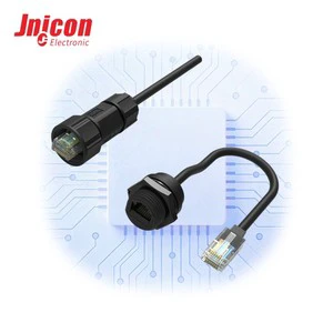 IP68 RJ45 Waterproof Connector M19 USB Ethernet for Outdoor Network Data Communication RoHS