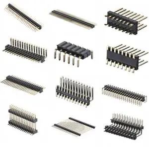Single Double Rows 0.8mm-5.08mm Pitch Straight Female Header Connectors Right Angle Machined Pin Headers Board Board Mezzanine