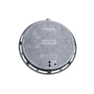 Heavy Duty Rainwater Ball Milling Cast Iron Manhole Cover Modern D400 Sewage Power Sewer Ductile Iron Manhole Customized