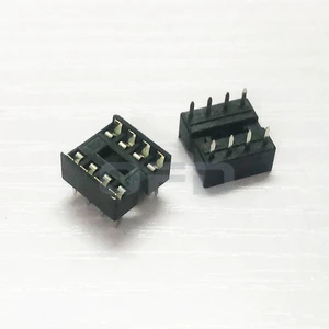 DIP8 Square Hole IC Sockets Wholesale 4pin/6pin/8pin/14pin/16pin/18pin/20pin/28pin Header Connector Adapter DIP IC Socket